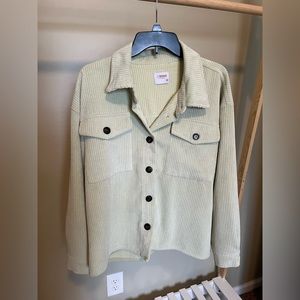 Cisono Outerwear Shacket‎ Green Oversized Medium